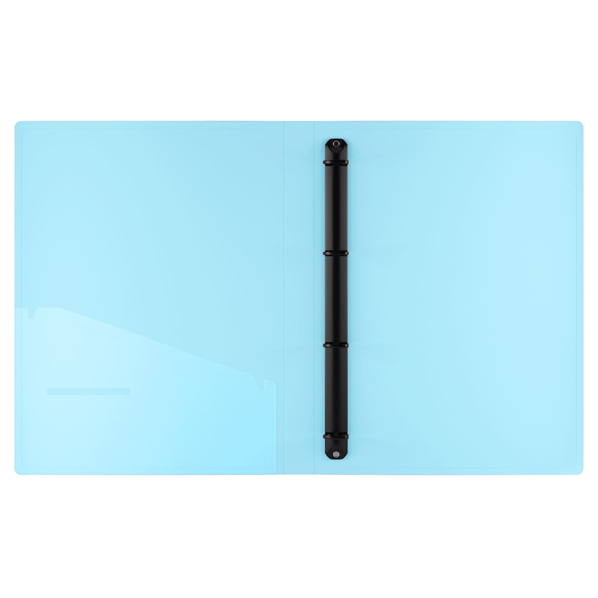 Папка на 4 кольцах Berlingo "Haze" А4, 24мм, 600мкм, D-кольца, с внутр. карманом, сиреневая, софт-тач