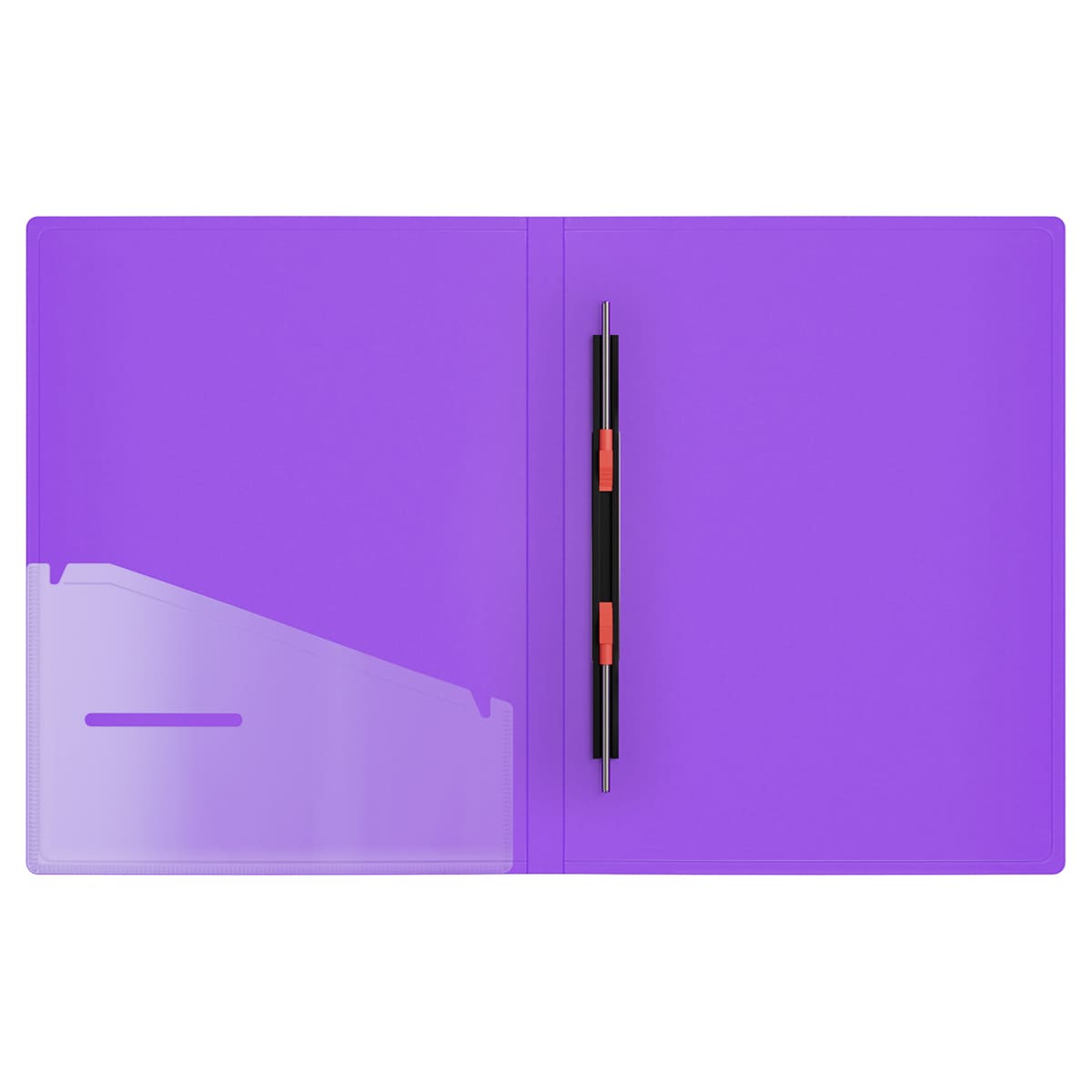 Папка с пружинным скоросшивателем Berlingo "Envy", 17мм, 700мкм, с внутр. карманом, фиолетовая