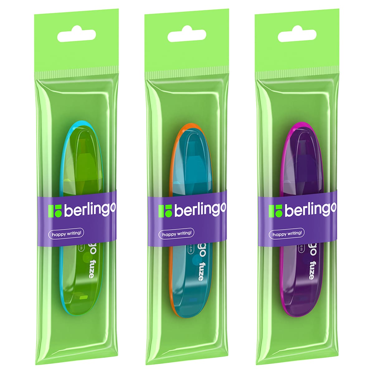 Корректирующая лента Berlingo "Fuze" 5мм*6м, пакет, европодвес