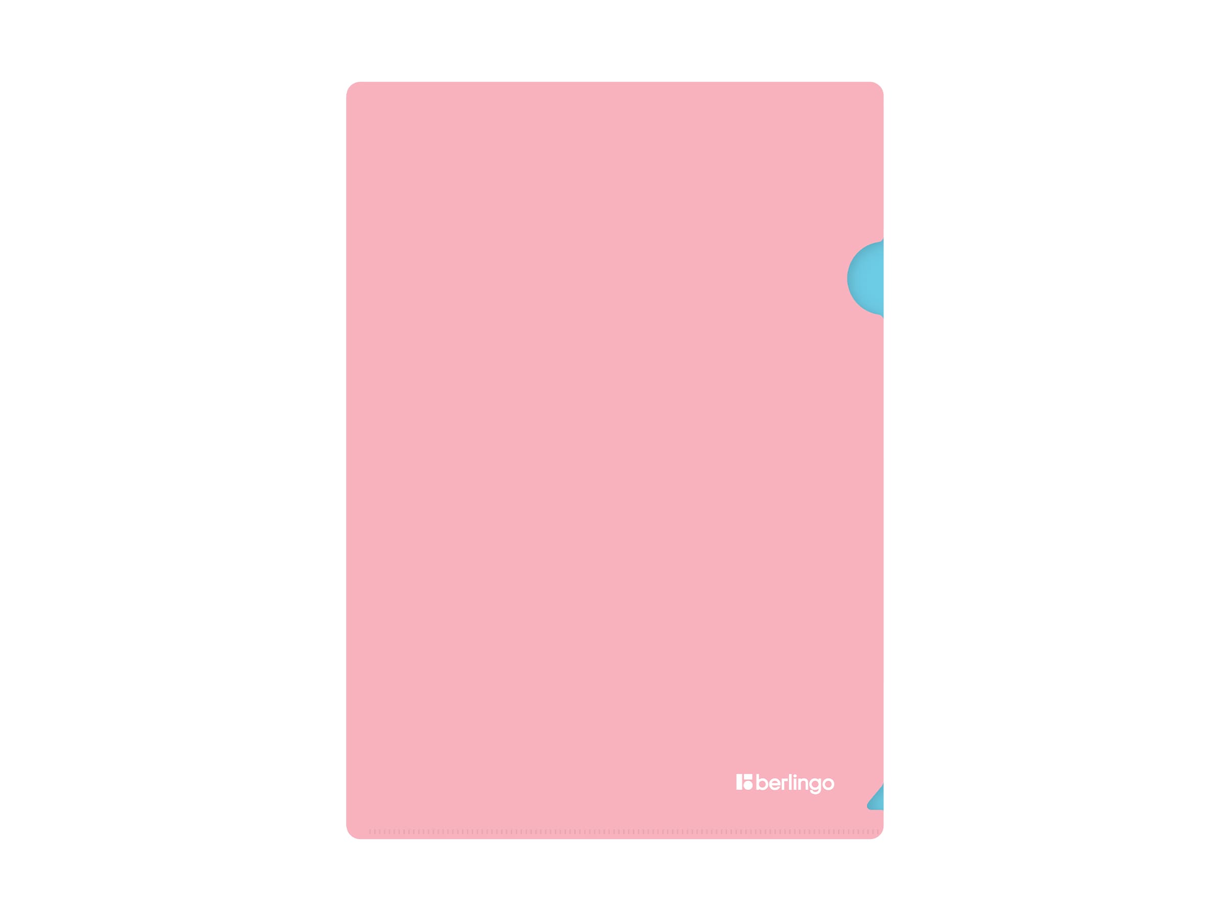 Папка-уголок Berlingo "Haze" А4, 200мкм, софт-тач, двухцветная, голубая/розовая