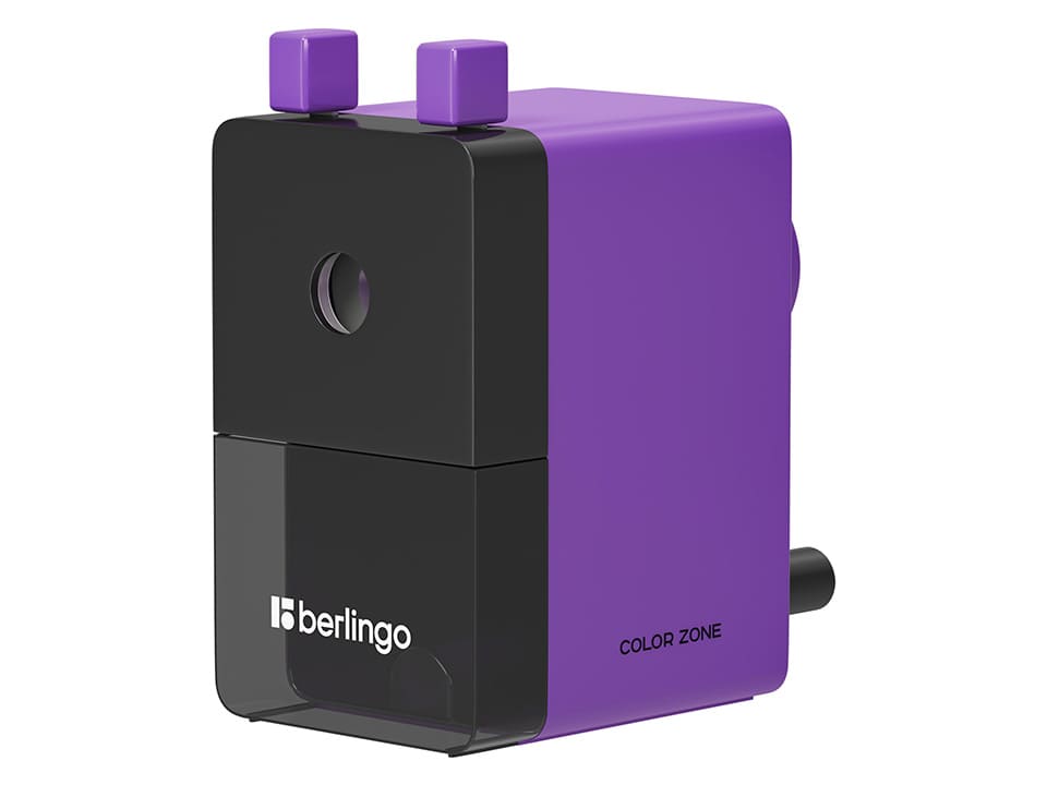 Точилка механическая Berlingo "Color Zone", фиолетовая, пласт. корпус, инд. упак.