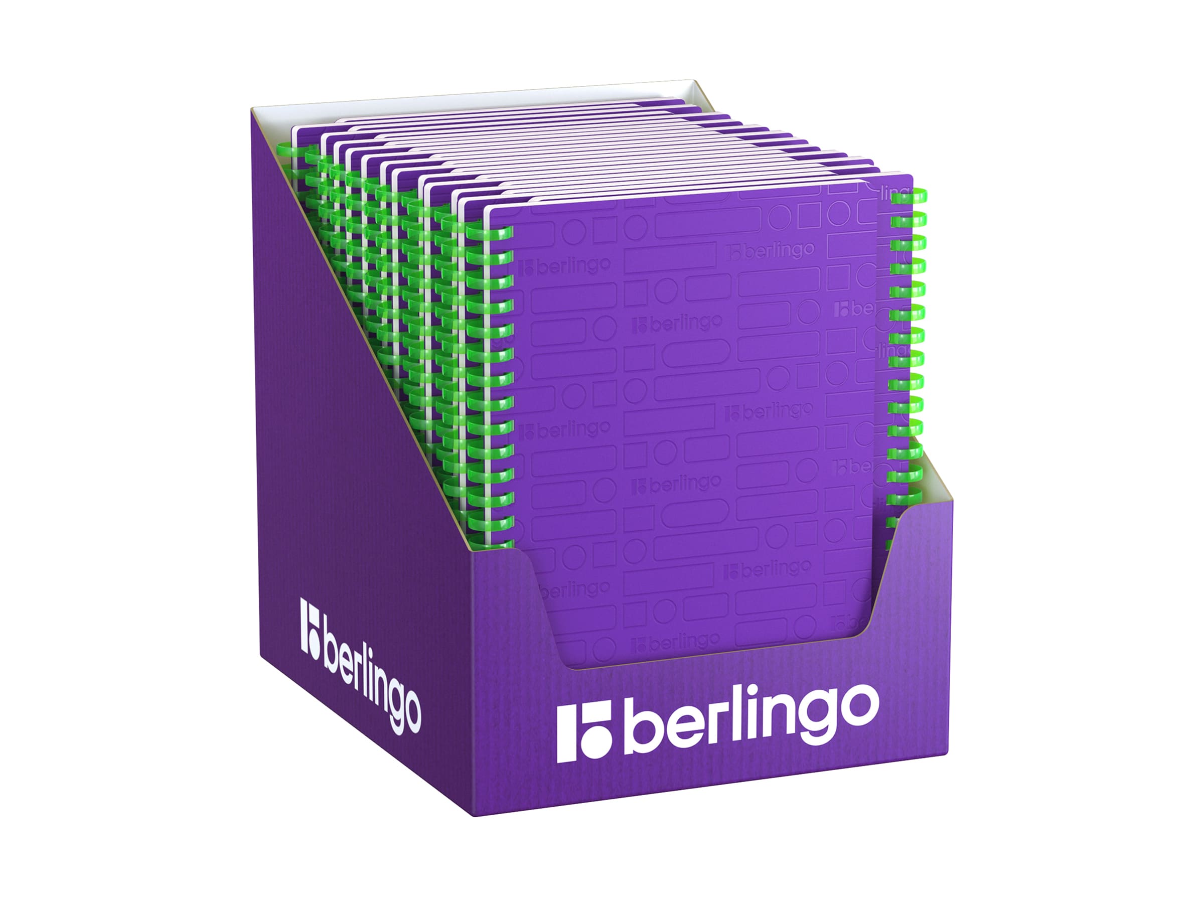 Бизнес-тетрадь A5, 80л., Berlingo "Your Way", клетка, на силиконовом гребне, 80г/м2, пластик обложка 600мкм, фиолетовая