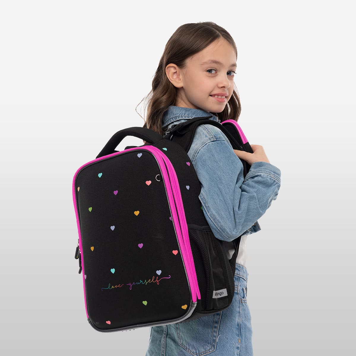Ранец Berlingo Expert "Love Yourself" 37*28*16см, 2 отделения, 2 кармана, анатомическая спинка