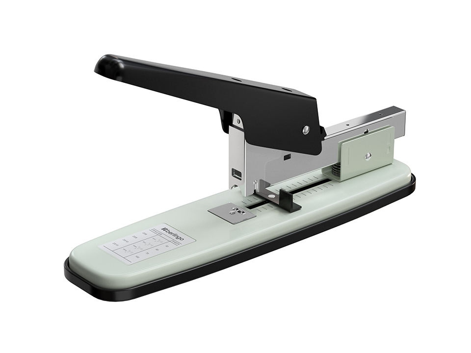 Мощный степлер №23/6, 23/8, 23/10, 23/13 Berlingo "Steel and Style" до 100л., черный/серый