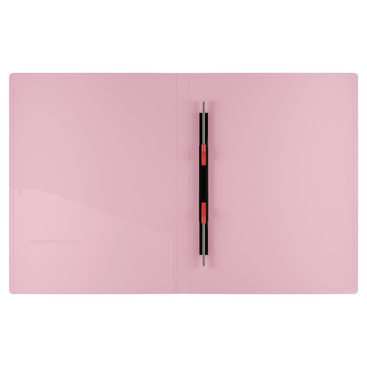 Папка с пружинным скоросшивателем Berlingo "Haze", 17мм, 600мкм, с внутр. карманом, голубая, софт-тач