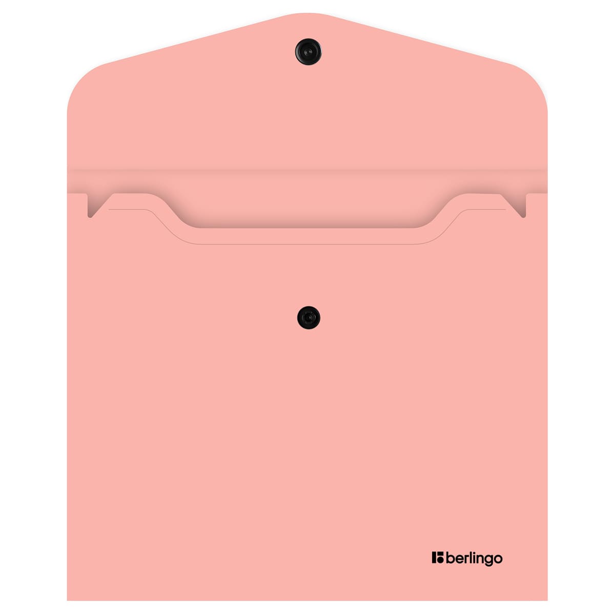 Папка-конверт на кнопке Berlingo "Instinct" А5+, 200мкм, фламинго