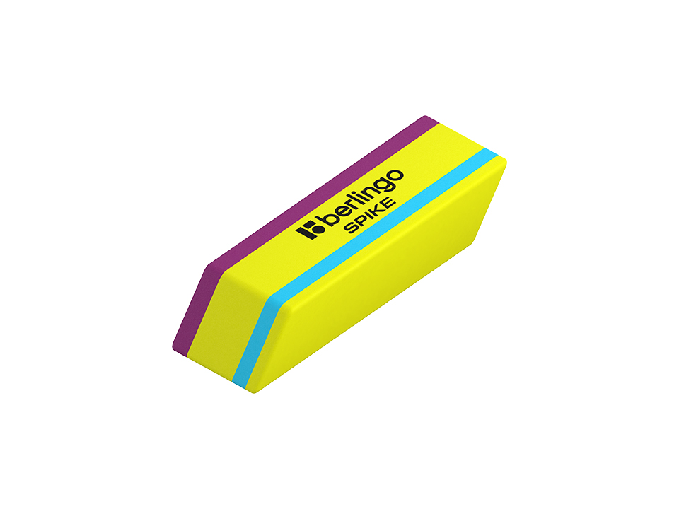 Ластик Berlingo "Spike", скошенный, термопластичная резина, 50*18*9мм