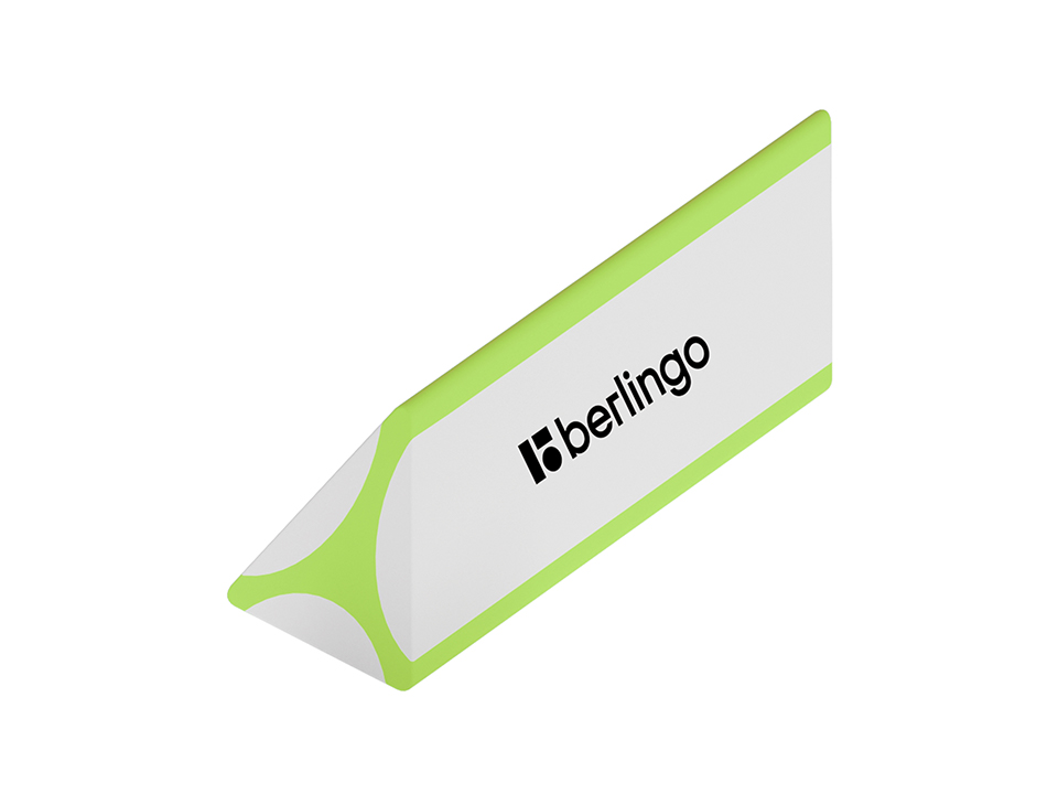 Ластик Berlingo "Triangle Pro", треугольный, скошенный, термопластичная резина, 57*16*16мм