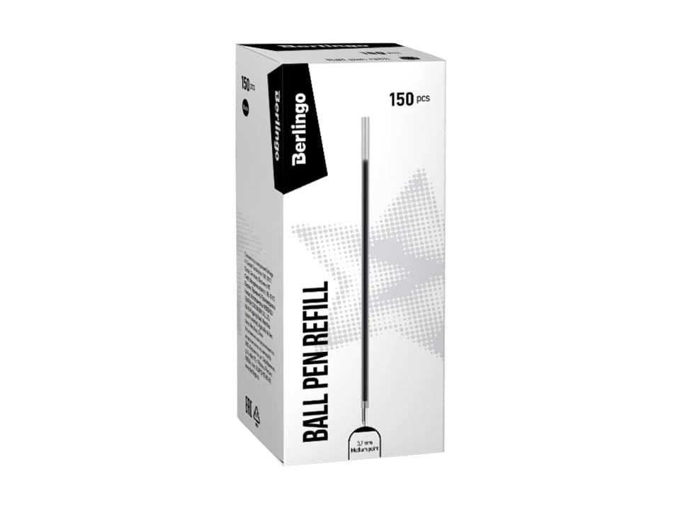 Стержень шариковый Berlingo "Tribase", "H-30", "W-219" черный, 140мм, 0,7мм