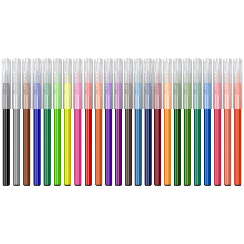 Фломастеры Berlingo "Замки", 24цв., смываемые, картон, европодвес