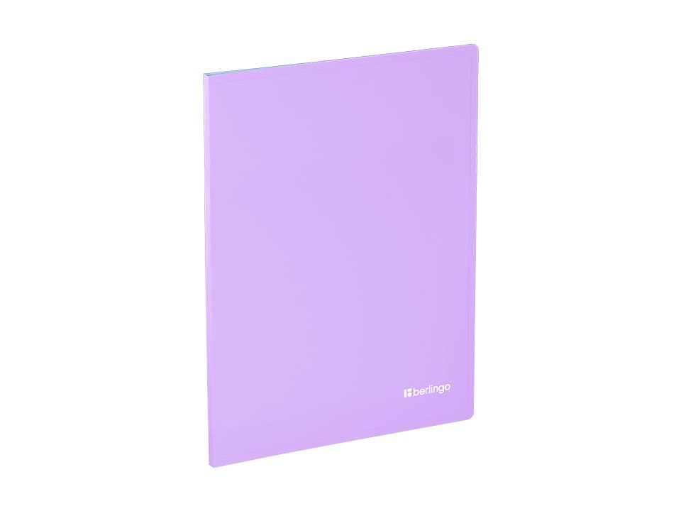 Папка с 10 вкладышами Berlingo "Haze", 9мм, 600мкм, с внутр. карманом, софт-тач, ассорти