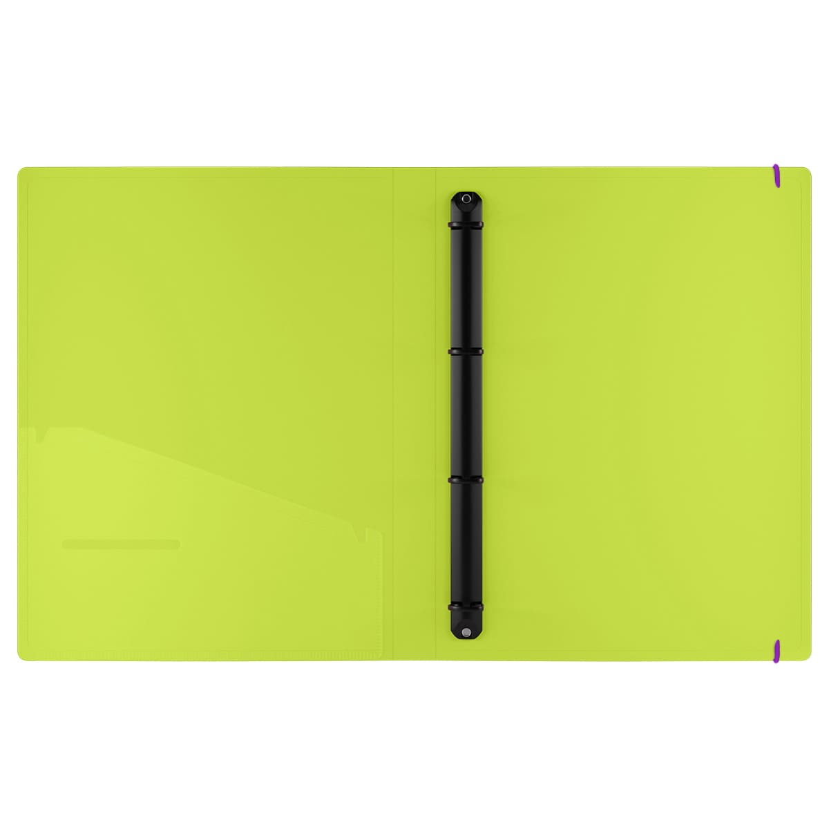 Папка на 4 кольцах Berlingo "Raze" А4, 24мм, 600мкм, D-кольца, с внутр. карманом, голубая, софт-тач