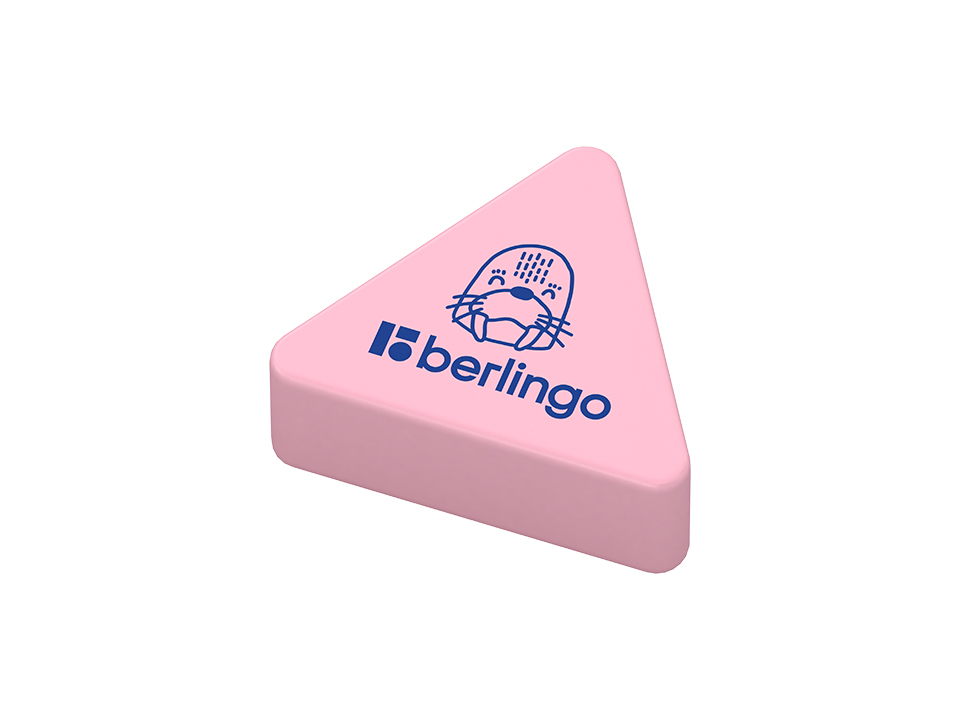 Ластик Berlingo "Zoo", треугольный, термопластичная резина, 28*24*10мм