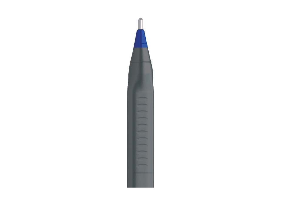 Ручка шариковая Berlingo "Triangle Silver" синяя, 1,0мм, трехгран.