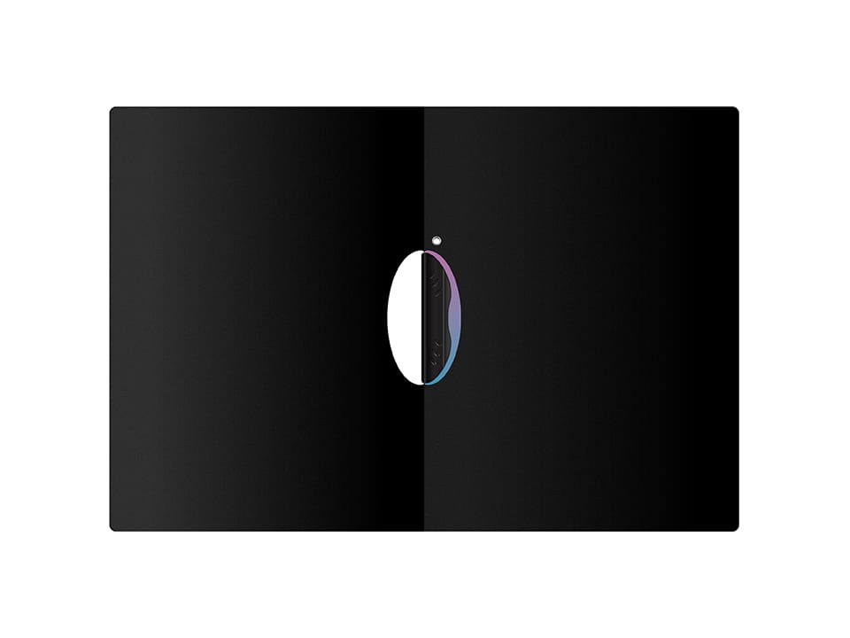 Папка с пластиковым клипом Berlingo "Radiance" А4, 450мкм, розовый/голубой градиент