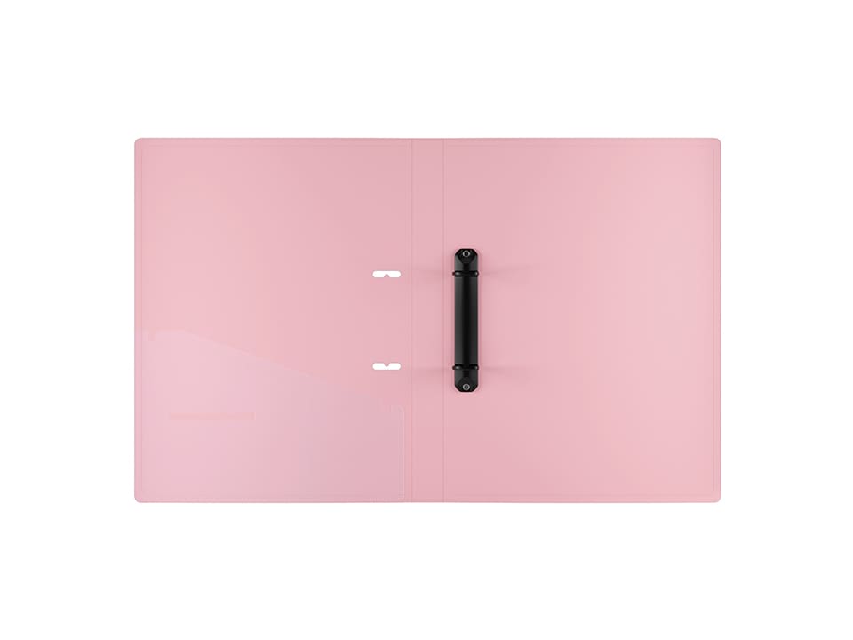 Папка на 2 кольцах Berlingo "Haze" А4, 24мм, 600мкм, D-кольца, с внутр. карманом, софт-тач, ассорти