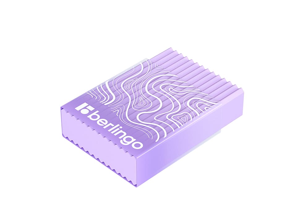 Ластик Berlingo "Gradient" прямоугольный, пластиковый кейс, Eco-Pvc, 45*32*11мм