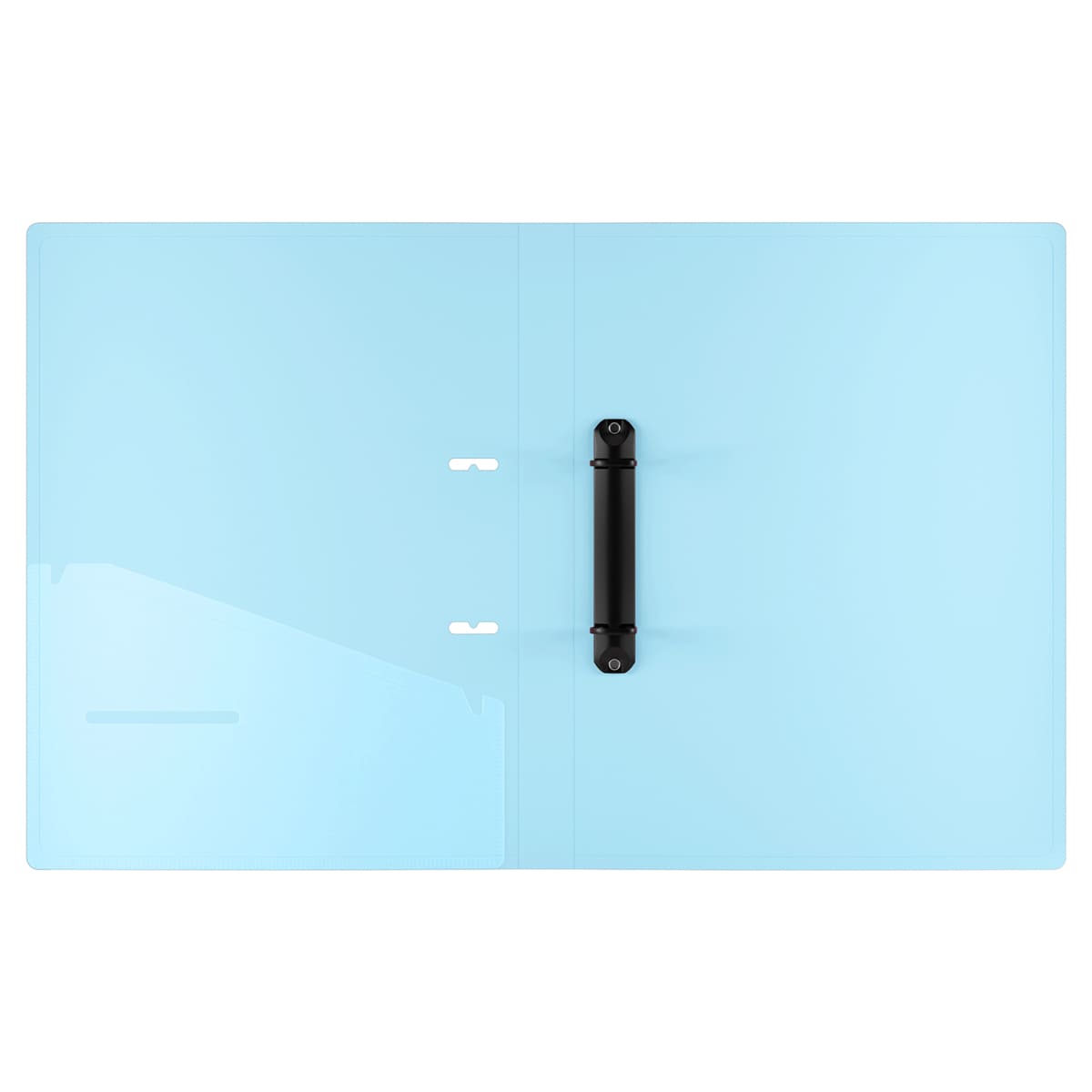 Папка на 2 кольцах Berlingo "Haze" А4, 24мм, 600мкм, D-кольца, с внутр. карманом, сиреневая, софт-тач