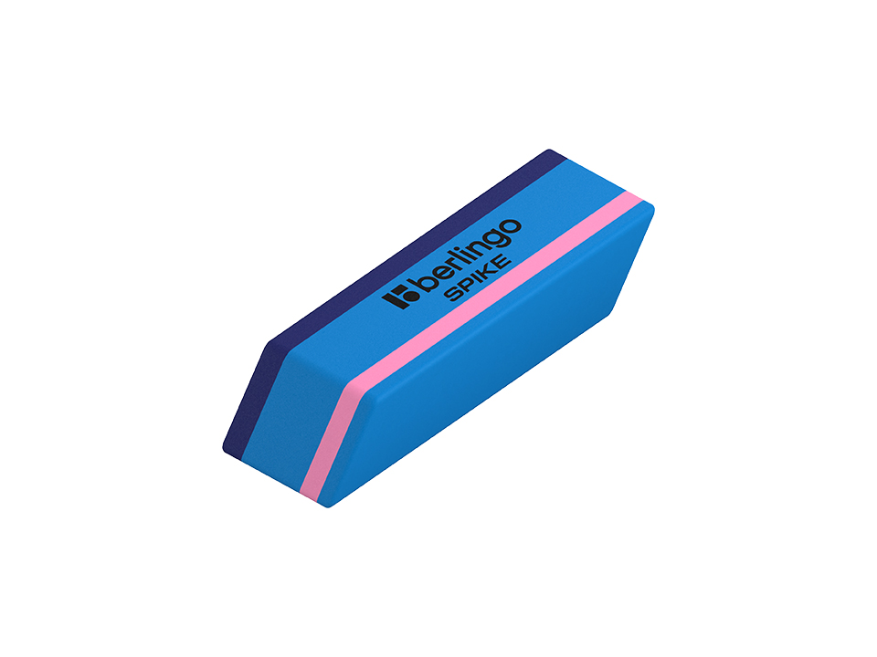 Ластик Berlingo "Spike", скошенный, термопластичная резина, 50*18*9мм