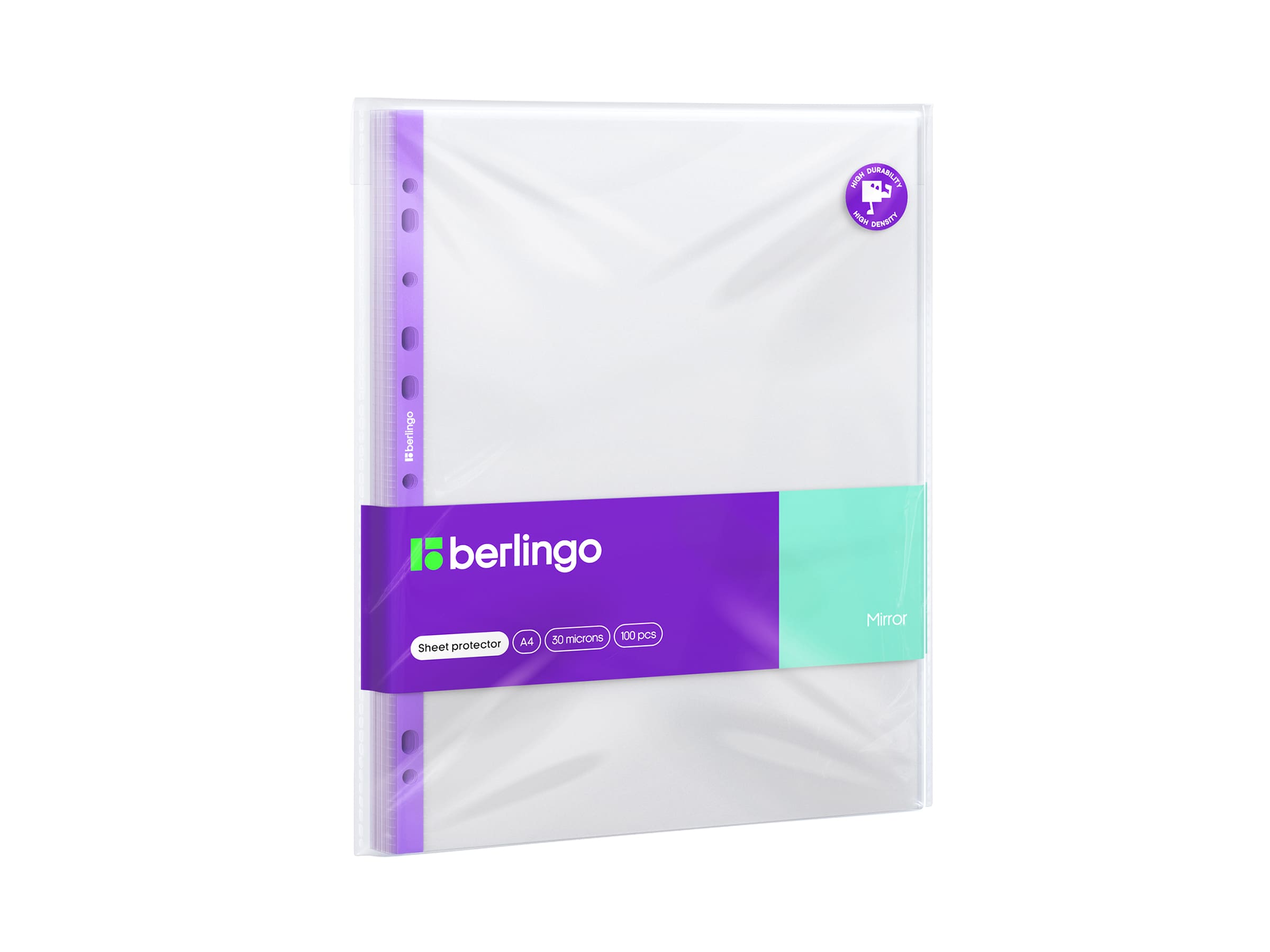 Папка-вкладыш с перфорацией Berlingo "Mirror", А4, 30мкм, глянцевая