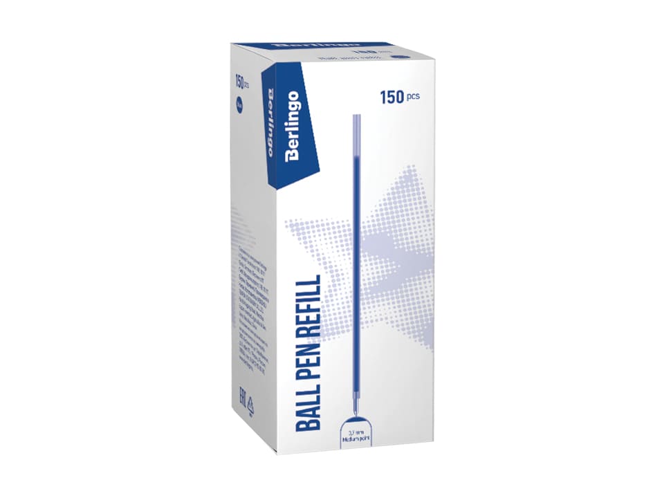 Стержень шариковый Berlingo "Tribase", "H-30", "W-219" синий, 140мм, 0,7мм