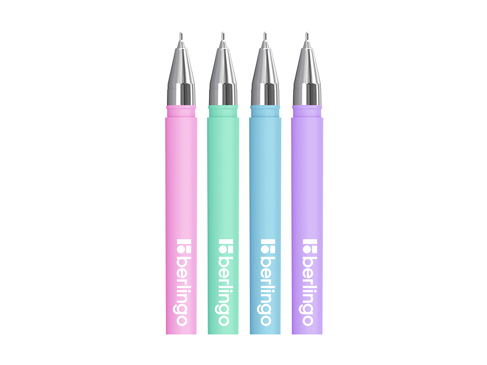 Ручка шариковая Berlingo "Starlight S" синяя, 0,5мм, корпус ассорти пастель