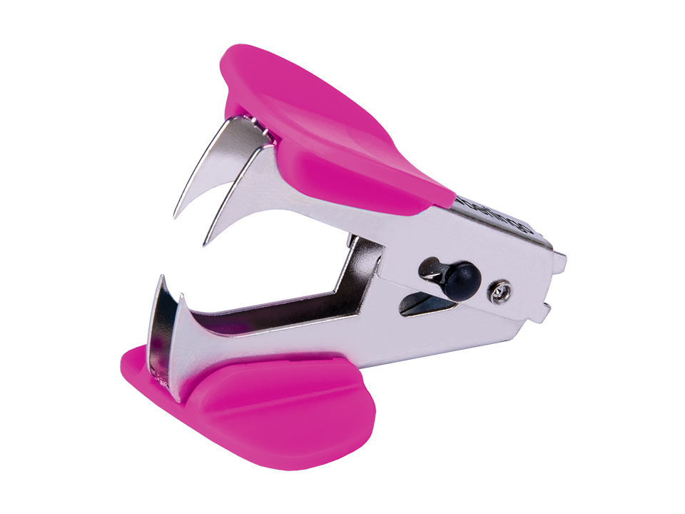 Антистеплер Berlingo "Blitz", с фиксатором, розовый
