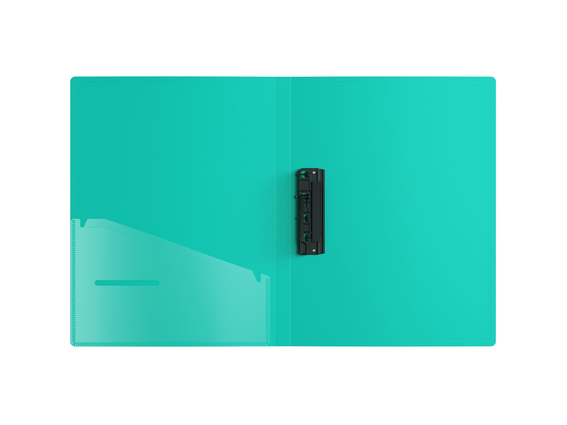 Папка с зажимом Berlingo "Your Way" А4, 17мм, 600мкм, мятная, с внутр. карманом