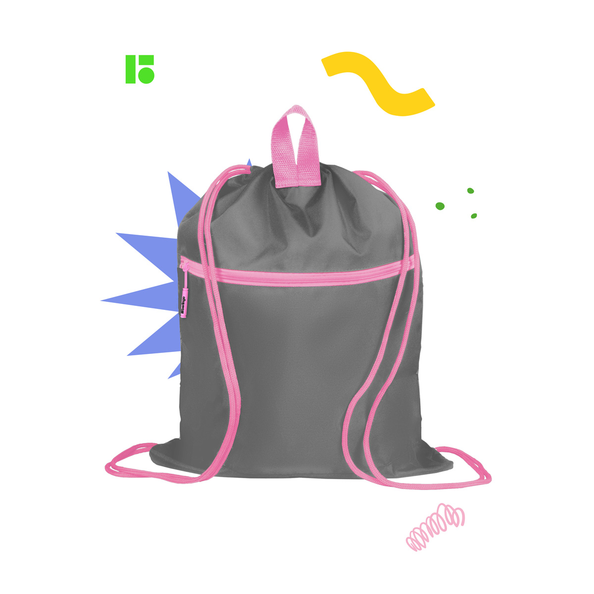 Мешок для обуви 1 отделение Berlingo "Cat Hugs", 400*480мм, расширяющееся дно, светоотражающая лента, карман на молнии