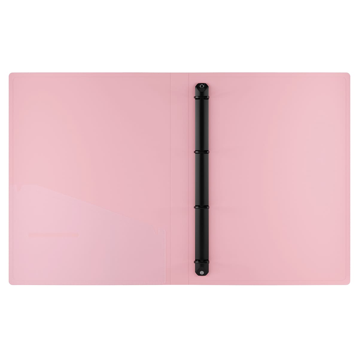 Папка на 4 кольцах Berlingo "Haze" А4, 24мм, 600мкм, D-кольца, с внутр. карманом, голубая, софт-тач