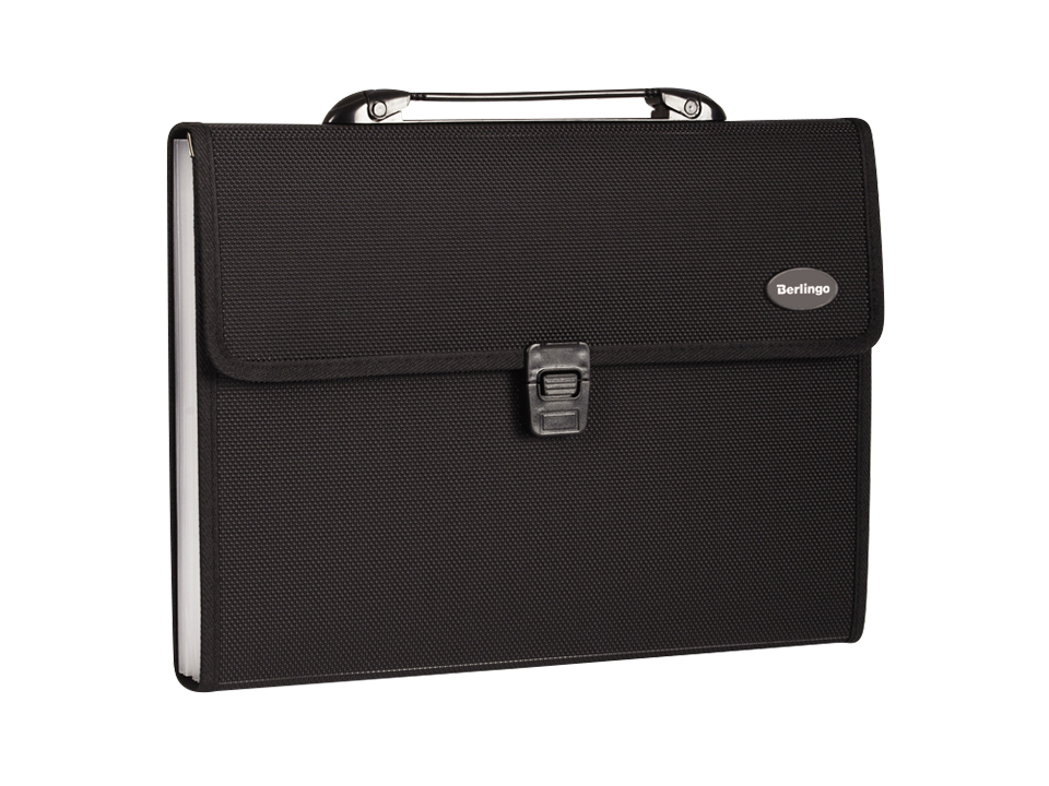 Папка-портфель 13 отделений Berlingo "Standard", А4, 330*240*40мм, 1000мкм, черная