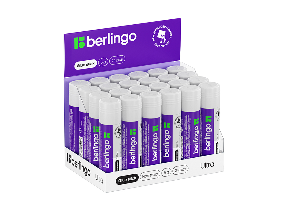 Клей-карандаш Berlingo "Ultra", 08г, ПВП