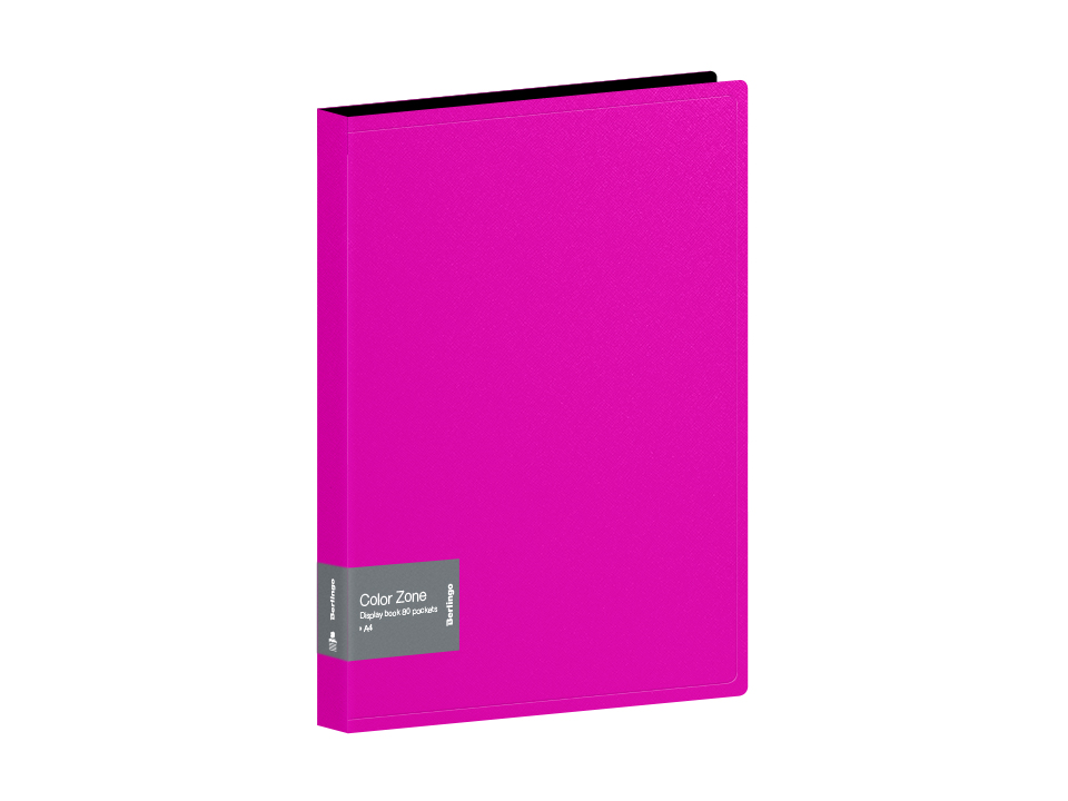 Папка с 80 вкладышами Berlingo "Color Zone", 30мм, 1000мкм, розовая