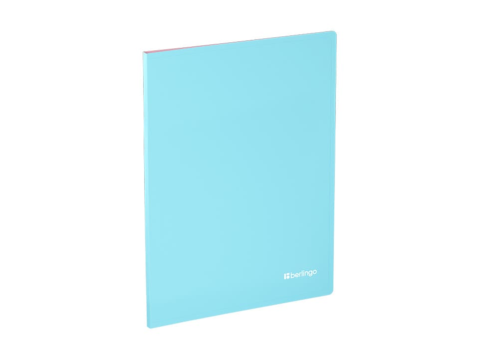 Папка с 10 вкладышами Berlingo "Haze", 9мм, 600мкм, с внутр. карманом, софт-тач, ассорти