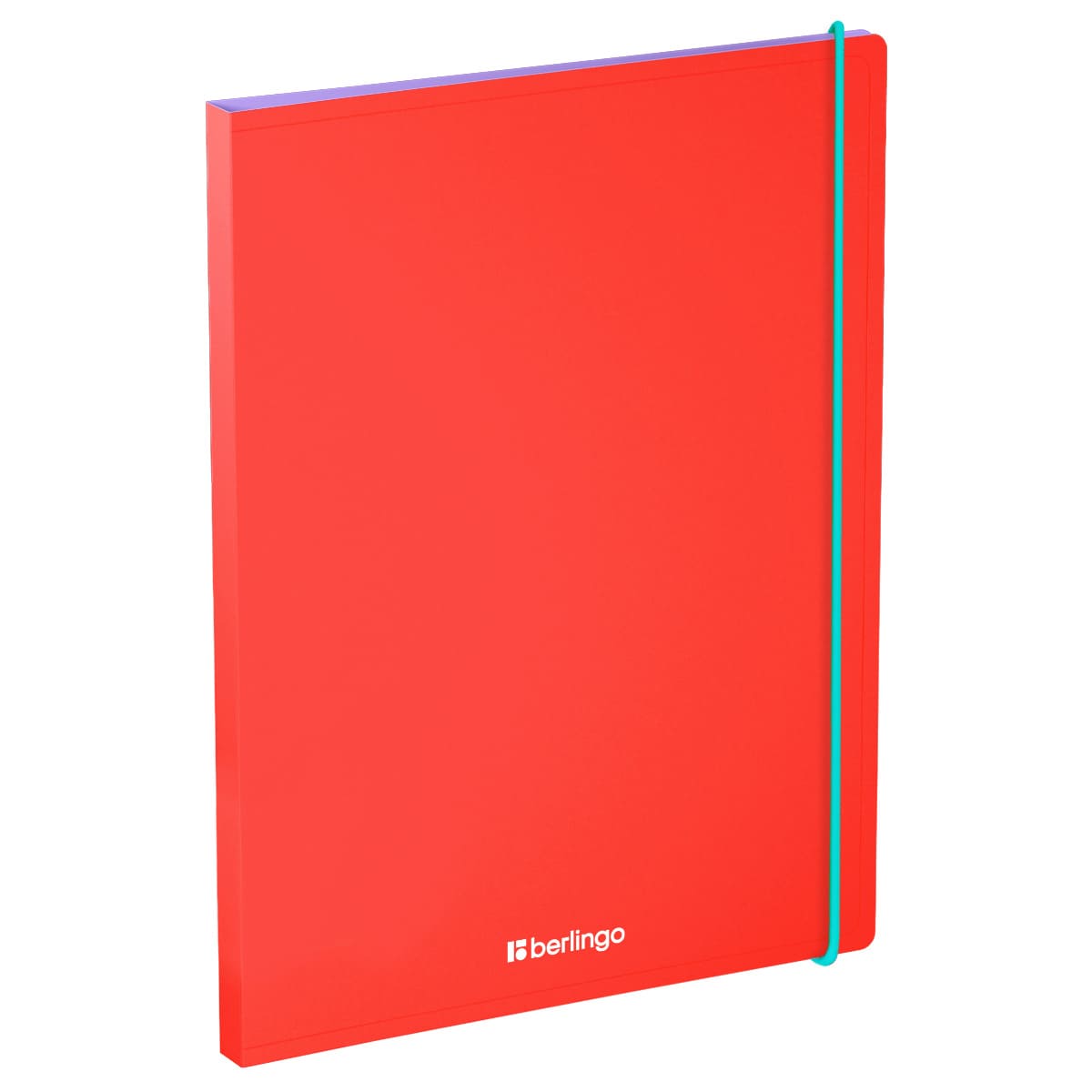 Папка с зажимом Berlingo "Raze" А4, 17мм, 600мкм, красная, с внутр. карманом, софт-тач