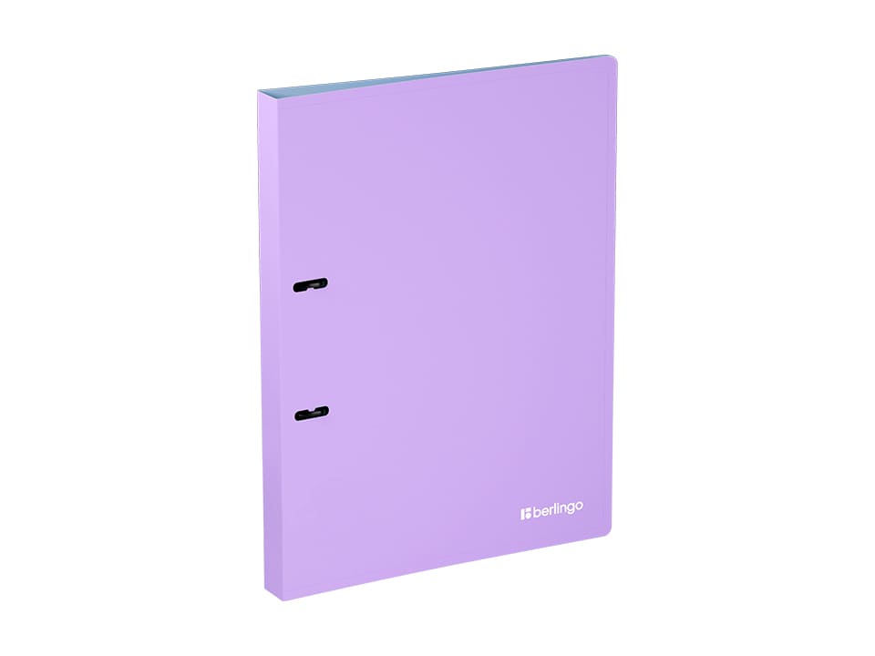 Папка на 2 кольцах Berlingo "Haze" А4, 24мм, 600мкм, D-кольца, с внутр. карманом, софт-тач, ассорти