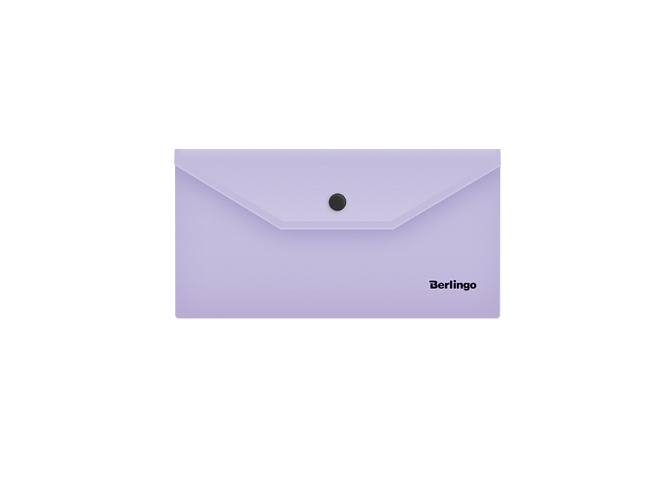 Папка-конверт на кнопке Berlingo "Instinct" С6, 180мкм, лаванда