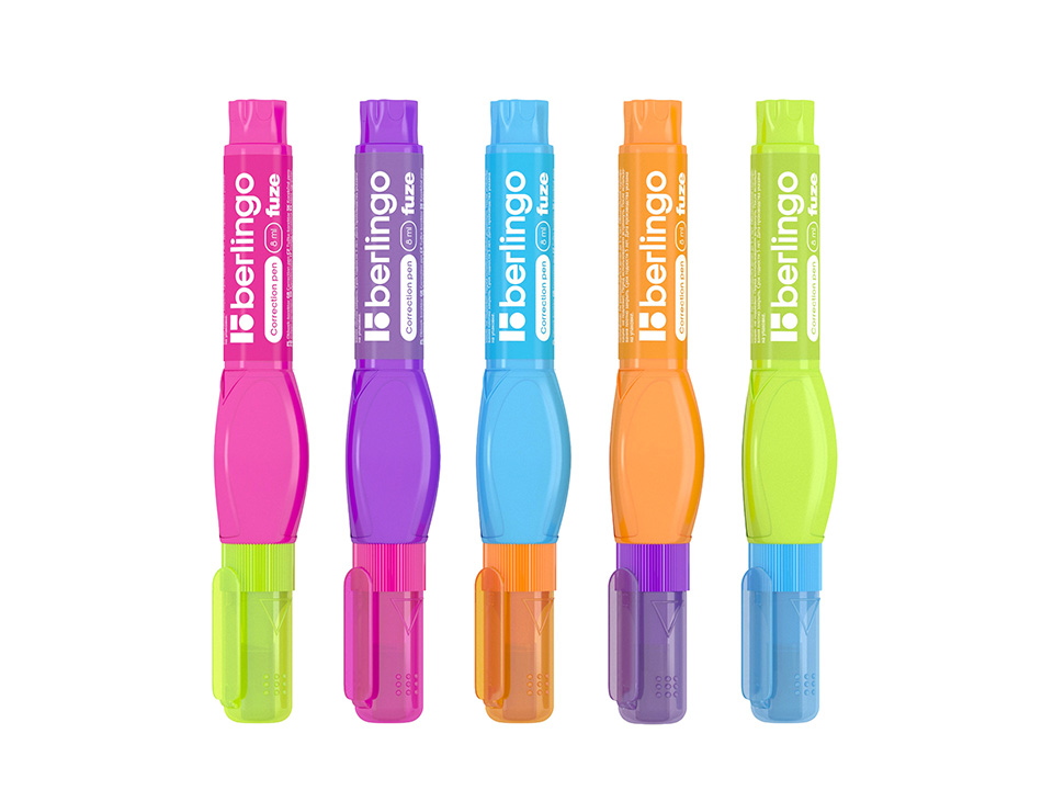 Корректирующий карандаш Berlingo "Fuze", 08мл, металлический наконечник