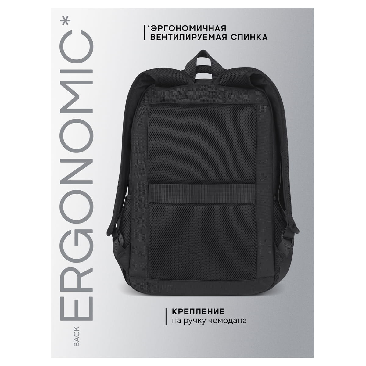 Рюкзак Berlingo City "Ergonomic" 43*30*17см, 2 отделения, 4 кармана, отделение для ноутбука, эргономическая спинка