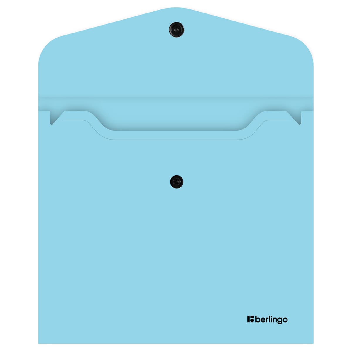 Папка-конверт на кнопке Berlingo "Instinct" А5+, 200мкм, аквамарин