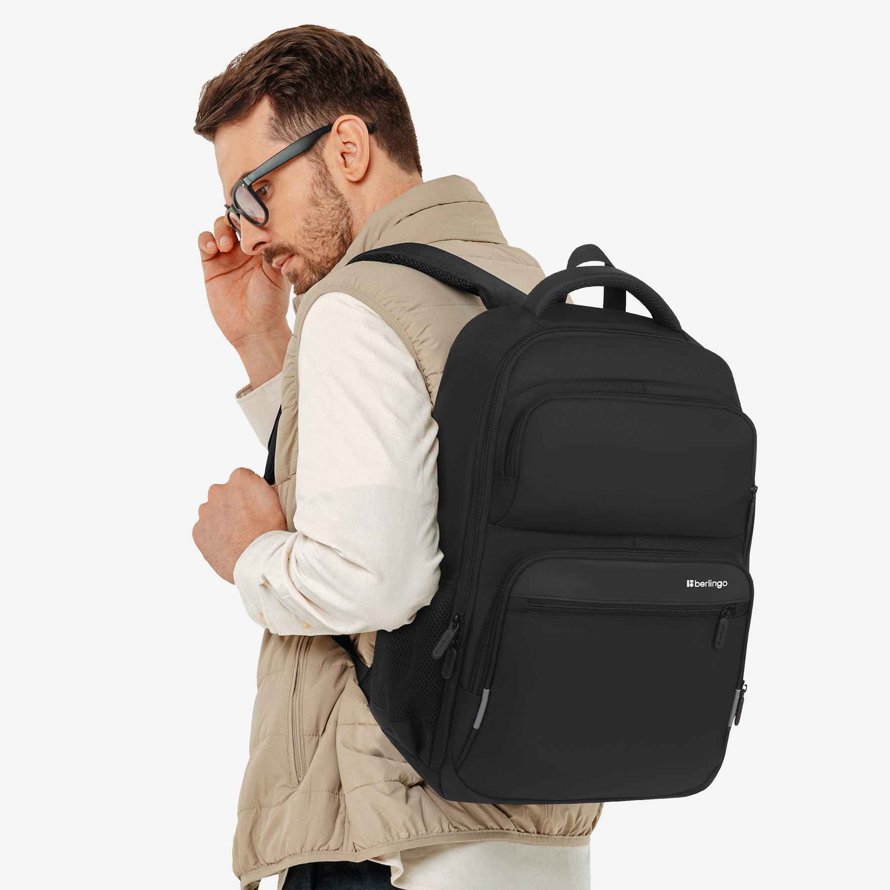 Рюкзак Berlingo City "Intelligent" 45*31*16см, 1 отделение, 5 карманов, эргономическая спинка